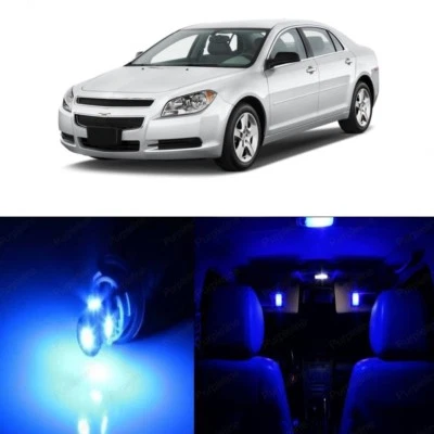 9 x Kit de luces interiores LED azules para Chevrolet Chevy Malibu 2005-2012 + HERRAMIENTA Foto 1 de 4