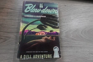 BLOW-DOWN BY LAWRENCE G. BLOCHMAN    1947 DELL MAPBACK PULP ERA MYSTERY - Picture 1 of 3