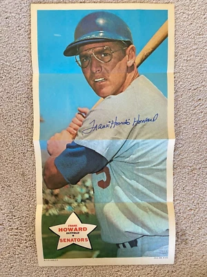 Frank Hondo Howard 1968 Topps Baseball Poster  #3 Autographed 9x18 - Image 1 of 2