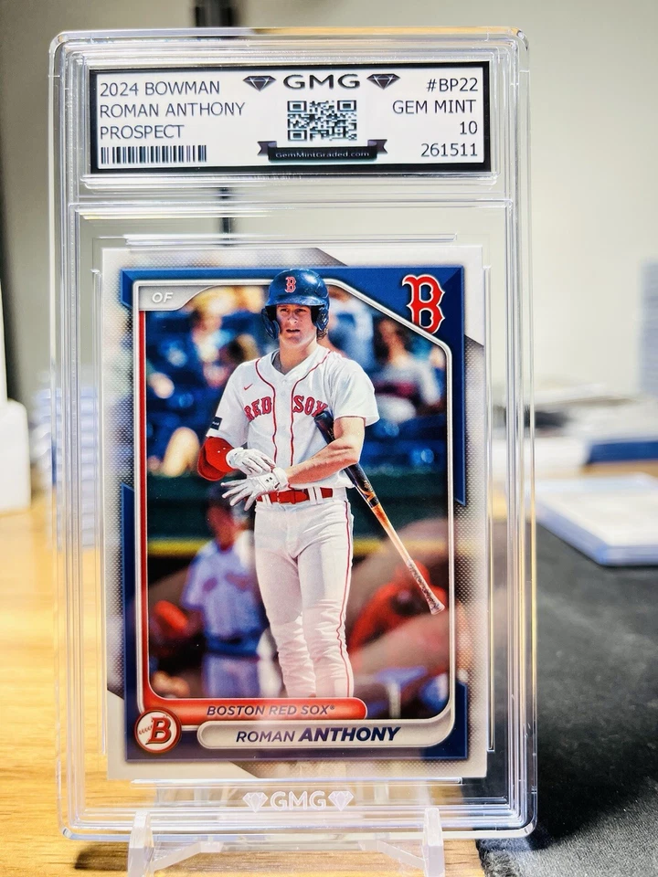2024 Bowman Roman Anthony дебютант GMG оценка 10 Gem как новый 💎 RC - Изображение 1 из 1