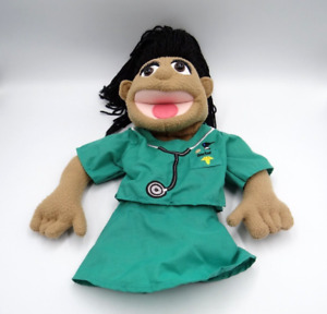 Melissa and Doug Doctor Susan Chartwell Surgeon Scrubs Plush Hand Puppet 14"