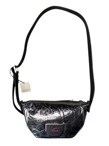 Women's AllSaints Silver Metallic Crossbody Shoulder Bag NWT - Picture 1 of 16