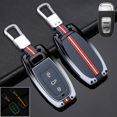 Zinc Alloy Silicone Car Key Case Cover For Audi A3 S3 RS3 A4 S4 RS4 A5 S5 A6 S6 - Image 1 of 4