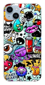 Coque en silicone imprimée compatible Apple iPhone 14 Plus Graffiti 2 - Picture 1 of 3