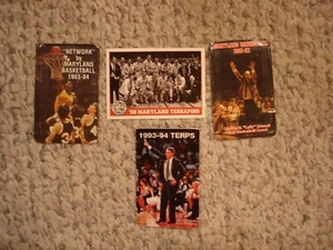 Lot 3 Maryland Terps Basketball pocket schedule 1981-82 1983-84 1993-94 +'58 Cha - Picture 1 of 12