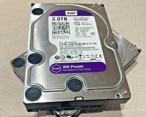 WD Purple 3TB Internal Surveillance CCTV Hard Drive - 3.5" SATA - Model WD30PURZ - Afbeelding 1 van 4