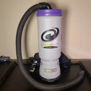 ProTeam Super Coach 10 Qt Backpack Vacuum - Commercial HEPA Filtration - Corded - Picture 1 of 17