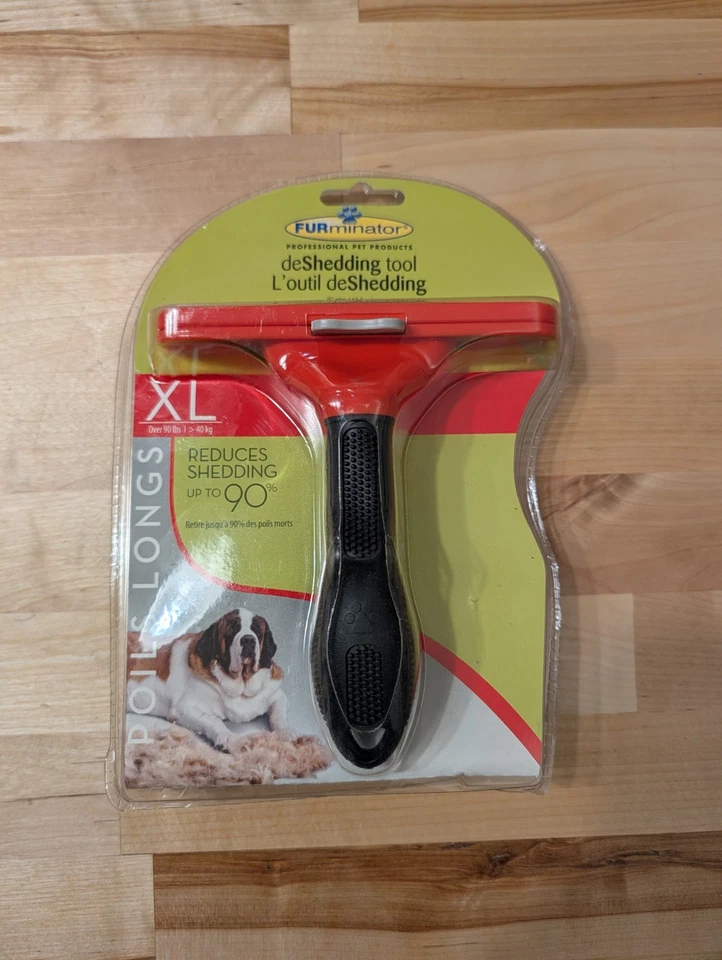 Herramienta de desprendimiento FURMINATOR para perros de pelo largo XL borde de 5" más de 90 libras Foto 1 de 2
