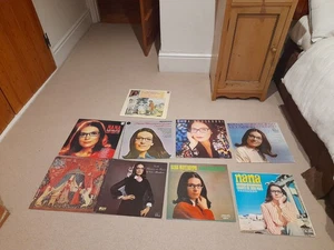 Collection 8 Nana Mouskouri vinyl LPs Records Greek Hadjidakis French Recital 70 - Picture 1 of 1