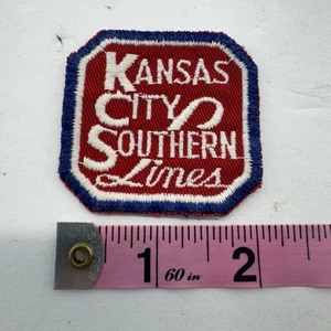 Vintage Kansas City Southern Lines Patch • KCS Railway Train • Sew-On - Picture 1 of 2