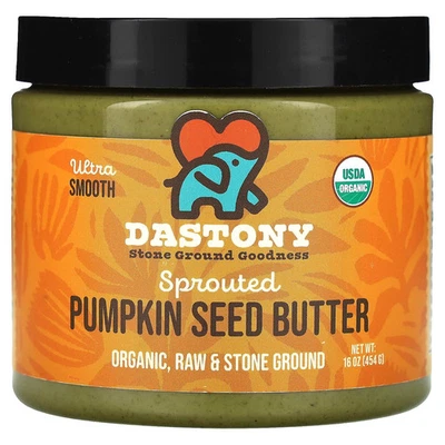 Mantequilla de semilla de calabaza germinada orgánica, ultra suave, 16 oz (454 g) Foto 1 de 3