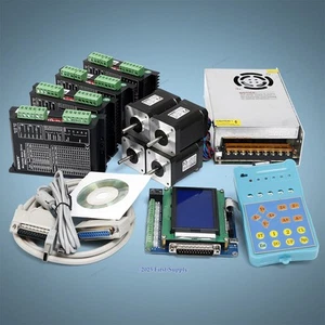 4 Axis DIY CNC Kit Mach3 Standard Control Board Nema17 97oz-in Stepper Motor - Picture 1 of 16