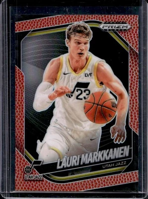 2024-25 Prizm Negro Lauri Markkanen Baloncesto Prizm #61/225 Jazz Foto 1 de 2