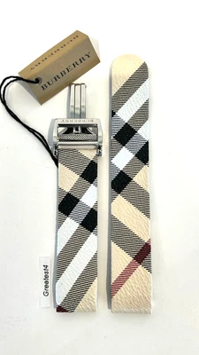 Nueva correa de repuesto Burberry para BU9406 multicolor con hebilla 18 mm Foto 1 de 4