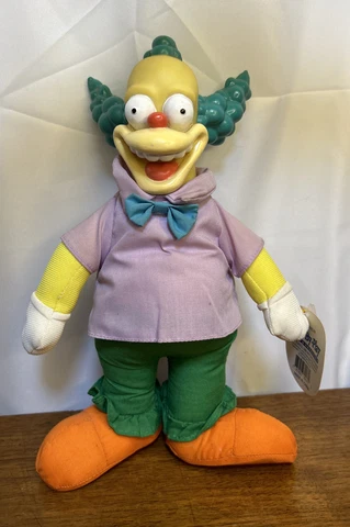 Krusty The Clown Simpsons Doll Play By Play 1993 Rare With Tags Collectors Item Cover