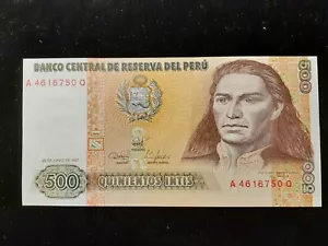 1987 500 INTIS PERU P 134 - Picture 1 of 2