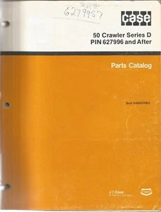 Case 50 Series D Excavator 627996 & After Parts Manual - Picture 1 of 1
