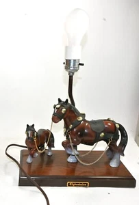 Vintage 1960's Clydesdale Horse Table Lamp - Gilbert - Plastic - Working! - Picture 1 of 10