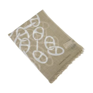 Hermes Muffler Naoussa Megalo Desert Cotton New - Picture 1 of 6