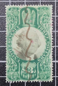 Scott R147 3,00 $ Umsatz gebraucht schöne Briefmarke SCV 125,00 $ - Bild 1 von 2