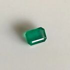 Natural Green Emerald Gemstones Octagon Shape Faceted 7Carat Colombian 10X14MM
