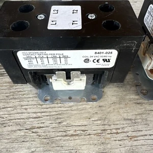 Lot Of 2 Bard 8401-025BX 24V 40Amp 2Pole Contactor 8401-025 VAC 240/277 50/60 HZ - Picture 1 of 8