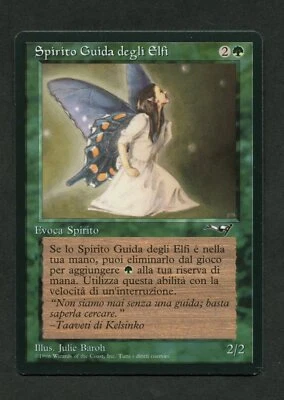 Spirito Guida degli Elfi Magic The Gathering Alliances MTG Italian - Image 1 of 2