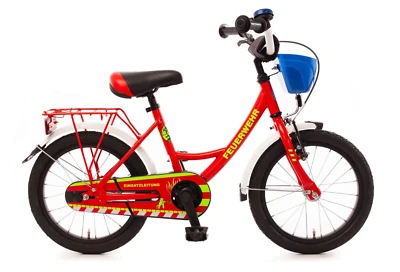 Bachtenkirch Kinderfahrrad 16 Zoll FEUERWEHR Rot/Gelb (432-FW-06) - Bild 1 von 4