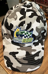 North Carolina Lottery Hat Black & Gray Camo Snapback Hat Cap Adjustable - Picture 1 of 5