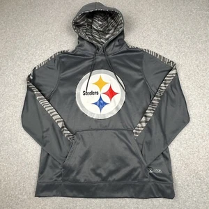 Zubaz Pittsburgh Steelers NFL Team Apparel Pullover Hoodie Sweatshirt Large - Picture 1 of 13