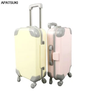 Miniature 1/6 Plastic Travel Luggage Case Trunk Mini Suitcase Dolls Accessories - Picture 1 of 13