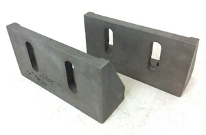 Pair of 90 Degree Heavy Duty Webbed Angle Plates | 10" x 5 1/2" x 3 1/4"  - Picture 1 of 8
