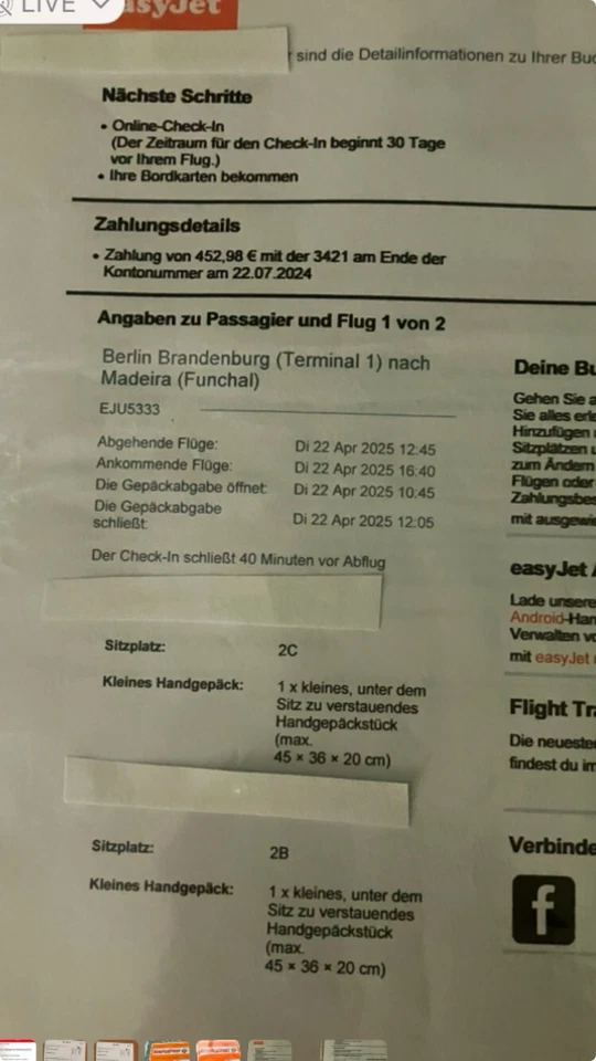 Flugtickets Urlaub Madeira - Bild 1 von 1