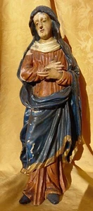 Mater Dolorosa Barroco Mediados Siglo XVIII Madera 56 cm Virgen - Imagen 1 de 12