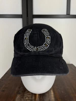 Gorra Herradura Ejército Correa Trasera Mujer Talla Única Bling Joya Envejecido Casino Foto 1 de 4