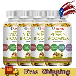 Vitamin B Complex Capsules - Energy Boost & Nervous System Support Formula 60pcs - Picture 1 of 14