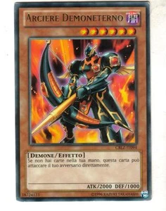 CARTA YU GI OH - ARCIERE DEMONETERNO - CBLZ-IT094 - RARA - IN ITALIANO - Foto 1 di 1