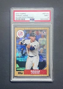 2017 Topps Aaron Judge Silver Pack Promo RC #87-AJ PSA 9 Mint - Picture 1 of 2