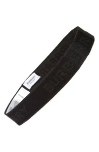 Burberry Logo Jacquard Headband Black Men Women Unisex NEW NWT - Picture 1 of 5