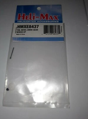 LOT OF HELIMAX NOVUS CP PARTS:  HMXE8437 TAIL BEVEL DRIVE GEAR, HMXE8438 TAIL R - Image 1 of 4