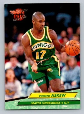 1992-93 Fleer Ultra Vincent Askew #360 Seattle Supersonics - Image 1 of 2
