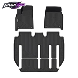 For 22-25 Tesla Model X 7 Seats All Weather 3D Molded Floor Mats Carpets TPE - Picture 1 of 9