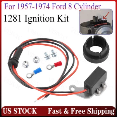 For Ford V8 Pertronix 1281 Ignition Points-to-Electronic Conversion Kit Ignitor* - Imagem 1 de 4