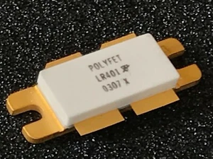 LR401 POLYFET HF-TRANSISTOR 130 W 28 V 500 MHz (x1) ORIGINAL UK LAGER FCB27.22 - Bild 1 von 1