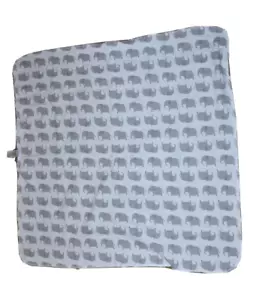 Coperta vintage Carter's grigia elefante ricezione bambino flanella di cotone - Foto 1 di 4
