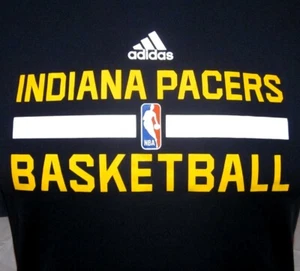 T-shirt Indiana Pacers basket giovanile lrg Adidas maglietta atletica NBA climalite - Foto 1 di 3