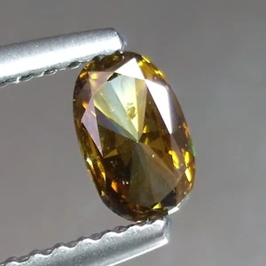 0.37ct Oval Untreated Fancy Brownish Champagne Natural Earth Mined Loose Diamond - Picture 1 of 3