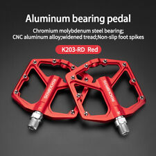 ROCKBROS Bicycle Platform Pedals MTB Bike Aluminum Cycling Sealed Bearing Pedals