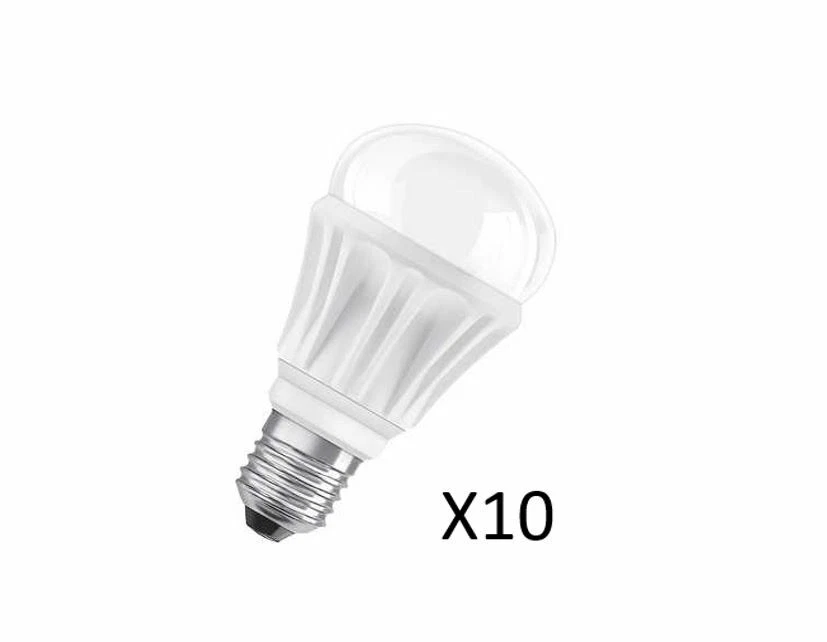 10 Stück OSRAM LED A60 12W(60W) 827 810lm. 30000 Stunden Dimmbar Matt  - Bild 1 von 1