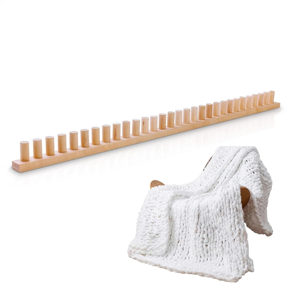 Wooden Loom Frame Knitting Kit for DIY Blankets - image 1 of 4